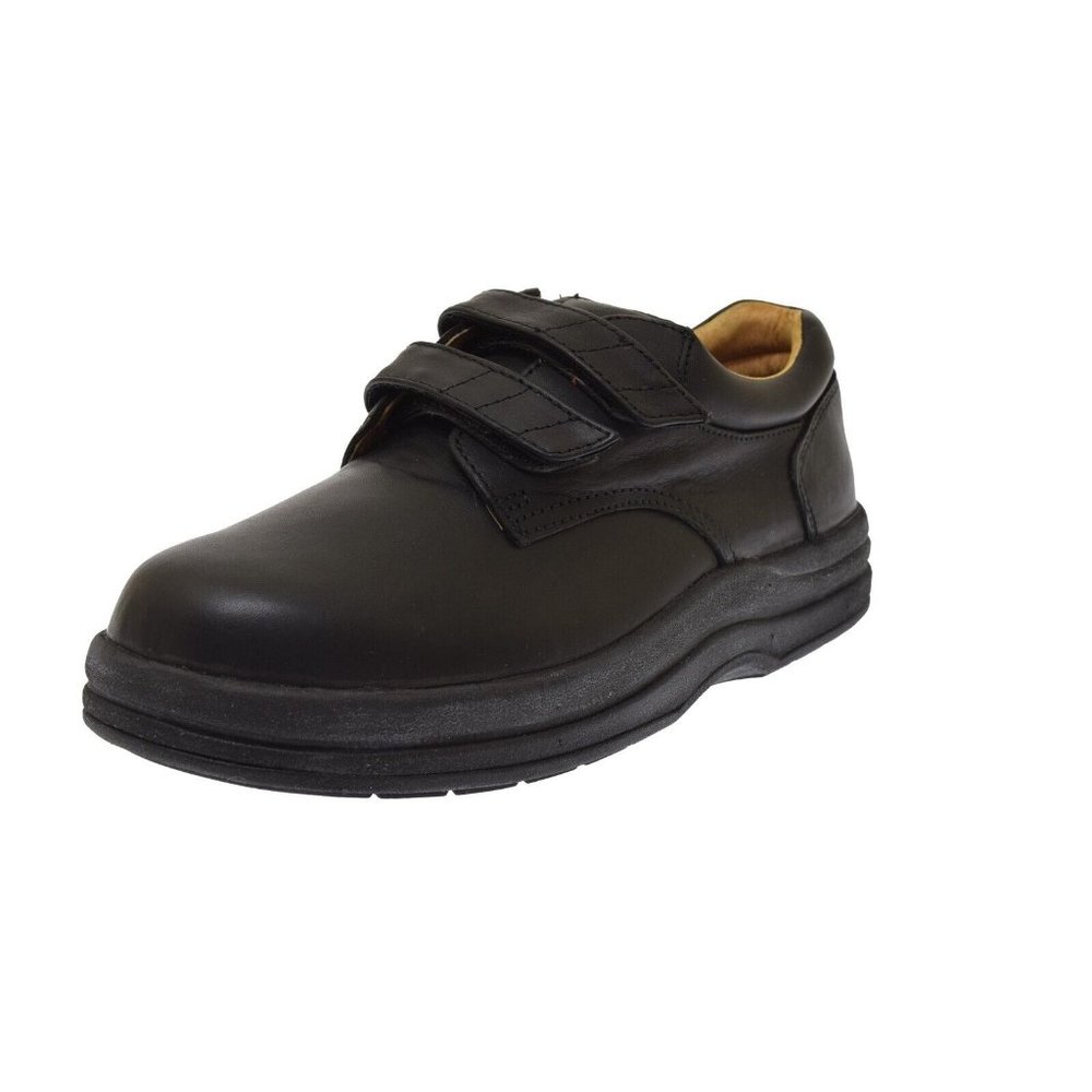 Men's Soletech Advance Orthopedic Footwear Black Leather 8W E3110